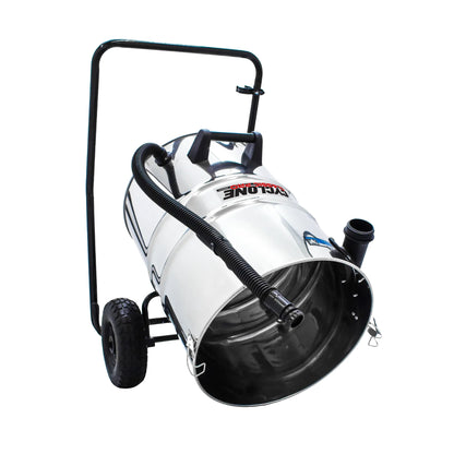 20 Gallon Classic Cyclone Gutter Vacuum, 40 Foot Carbon Clamping Gutter Poles, Pole Carry Bag and 15ft Hose