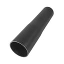 Black silicone nozzle connector adaptor for carbon clamping pole, angled to show the hollow open end