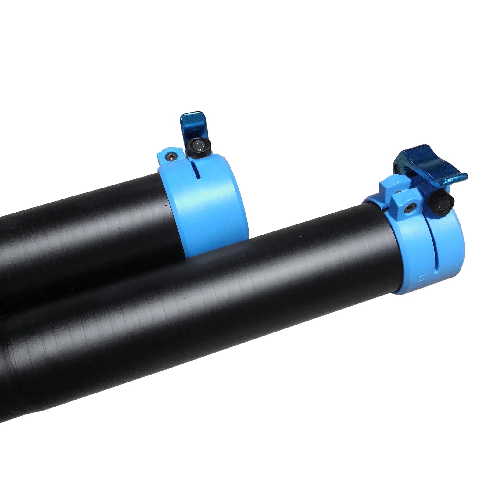 Gallery image 7 for 40 Foot Reach Carbon Fiber Clamping Gutter Pole Kit (10 Poles) with Nozzles, Quick Release Clamps and Circlips