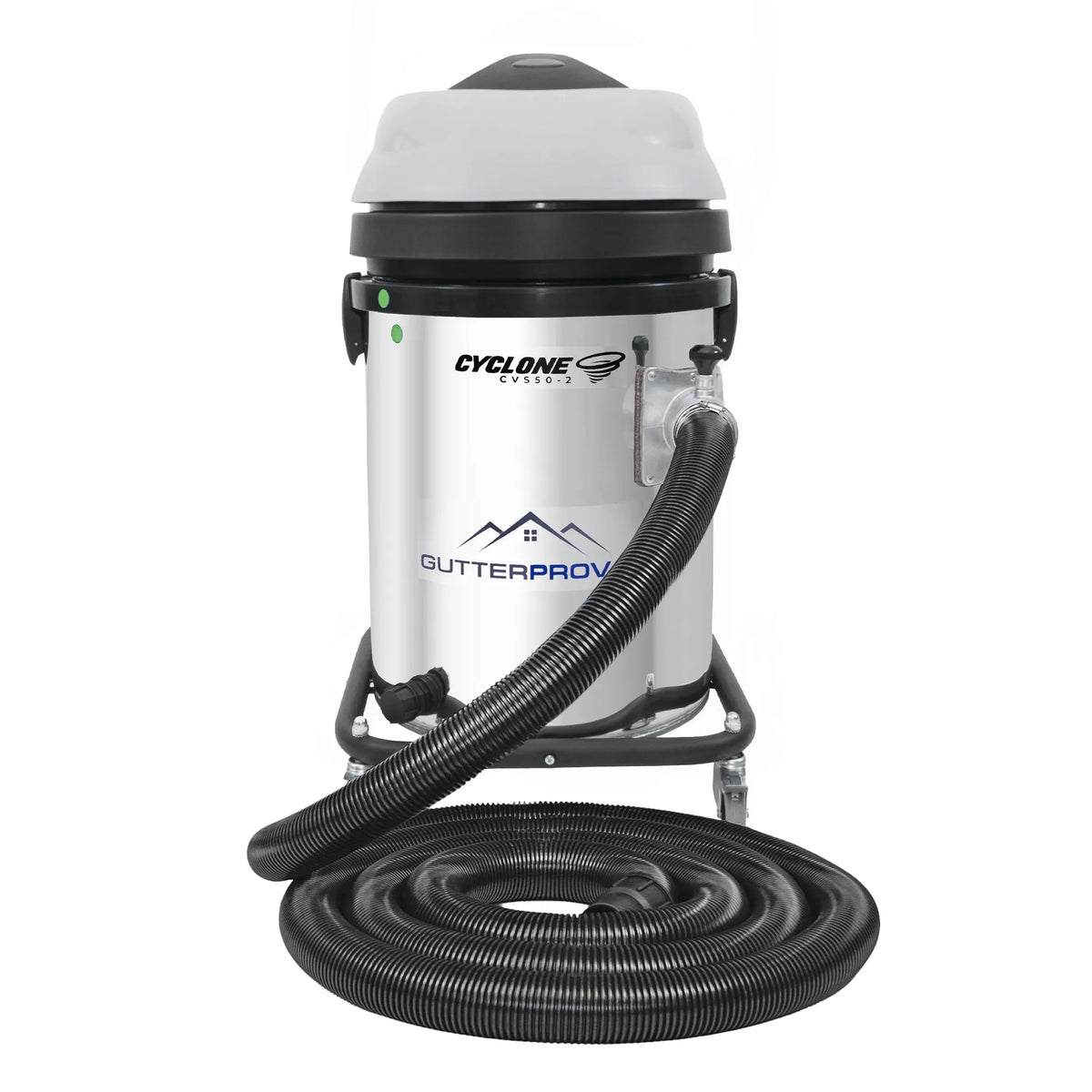 Gallery image 1 for Cyclone 13 Gallon 2200W Dual Motor 120V Stainless Steel Residential Gutter Vacuum