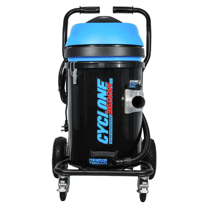 20 Gallon Cyclone II 3600W Polypropylene Gutter Vacuum with 40 Foot Aluminum Poles and Bag
