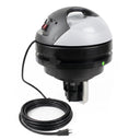 Cyclone gutter vacuum dual motor head unit in black and grey with power switch, carry handle and power cord