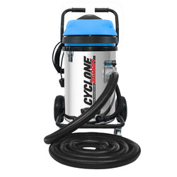 Cyclone II 20 Gallon 3600W Triple Motor 240V Stainless Steel Commercial Gutter Vacuum