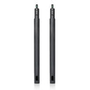 Front view of the 2 Piece black extension pipe for Aqua Pro Steamer.