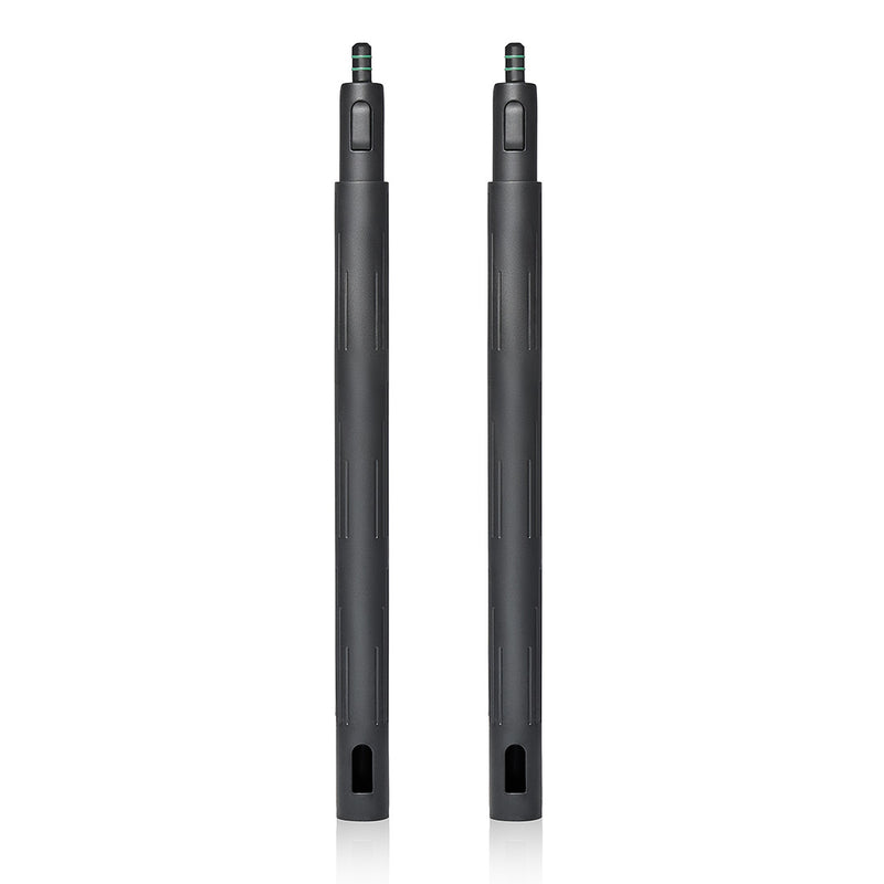 Front view of the 2 Piece black extension pipe for Aqua Pro Steamer.