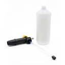 Adjustable Foam Lance with 24 oz Bottle Car Cleaning for Electric Pressure Washers, detached lance head with siphon tube beside the open bottle