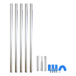 20ft (2 Story) Story Commercial Aluminum Gutter Cleaning Pole Kit (20 Feet Reach)