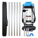 Cyclone Classic Pro 2400W 20 gallon residential gutter vacuum kit with five aluminum poles, carry bag, hose, nozzles, U-bend and clamps