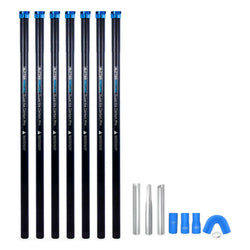 28ft Carbon Fiber Clamping Gutter Cleaning Pole Kit