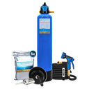 Aquaspray system with 25l resin tank, 5x resin bags, resin funnel, scoop and sprayer with tds meter.