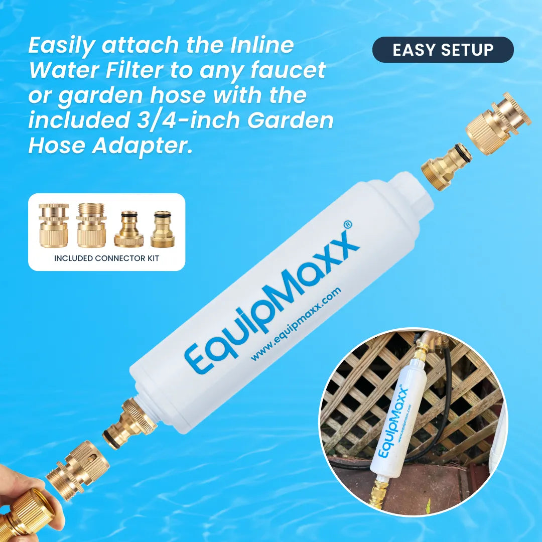 Gallery image 9 for Inline Water Filter with Garden Hose Quick Connector
