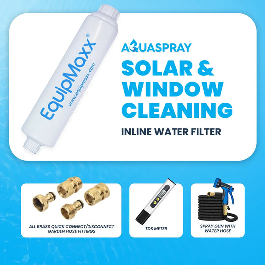 Inline Water Filter with Garden Hose Quick Connector
