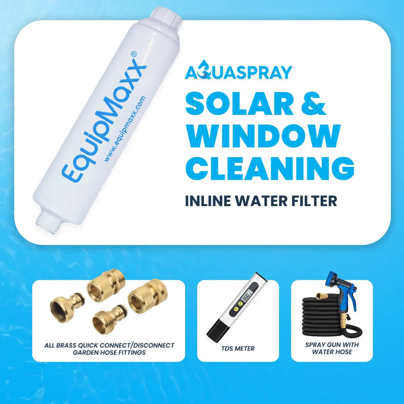 Inline Water Filter with Garden Hose Quick Connector