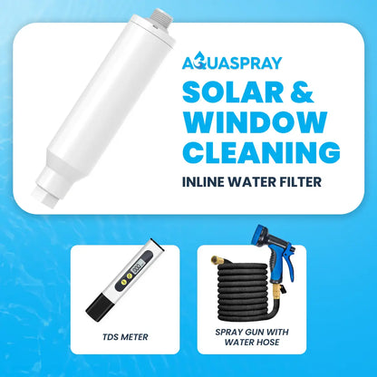 Deionized Inline Filter with TDS Meter, Hose and Adjustable Sprayer