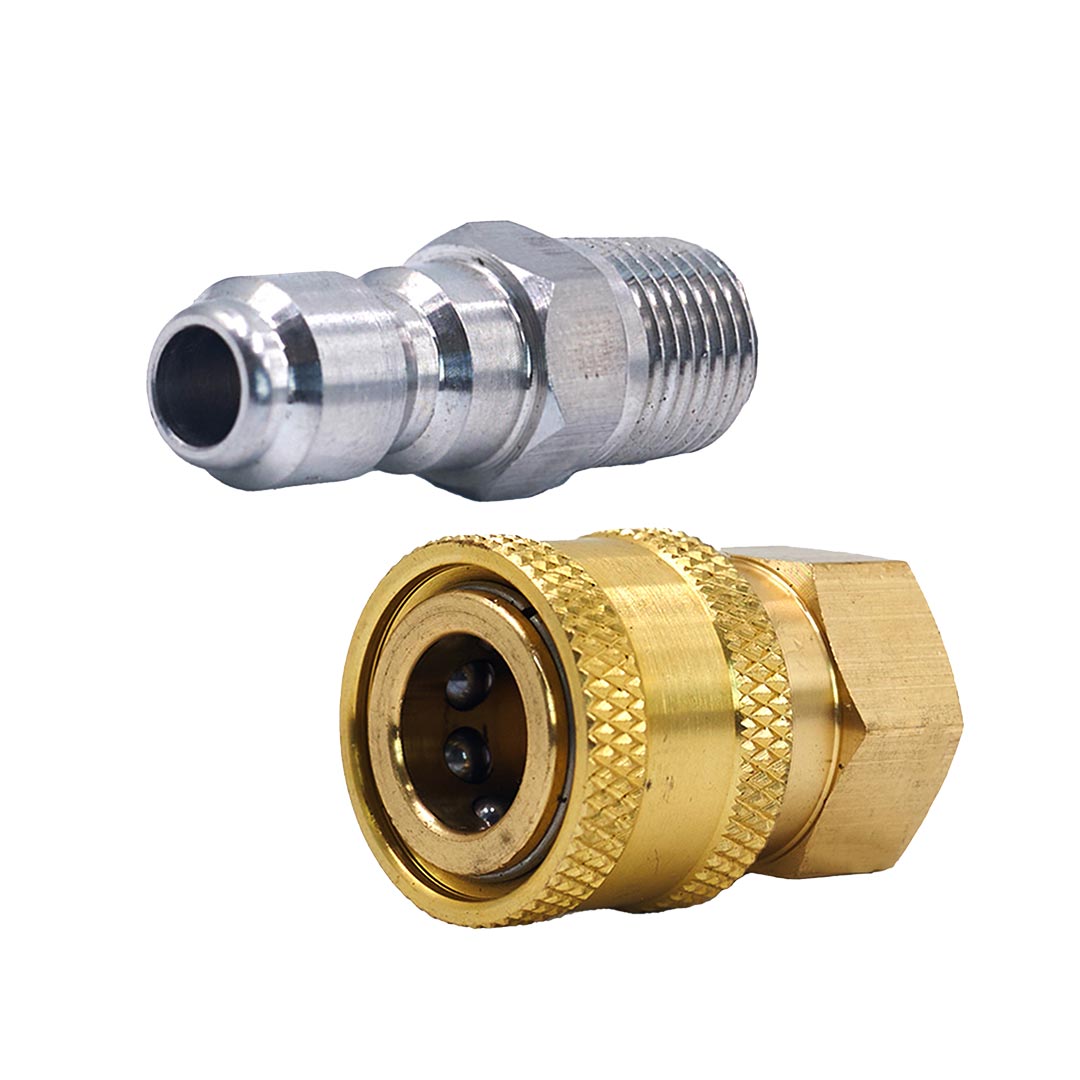 Gallery image 4 for Kit 1/4" Male to Female Quick Connector