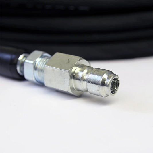 50 Feet High Pressure Hose, 3000 psi, 3/8 inch Male and Female Quick Connect, Single Braid