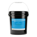 10l black bucket of Aquaspray mixed bed resin with informational label and white handle.