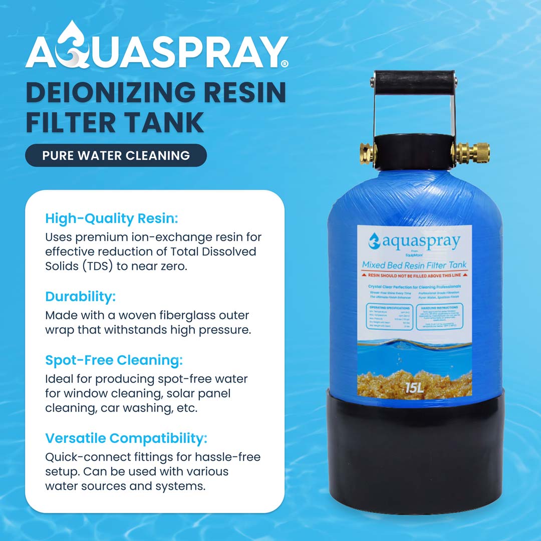 Gallery image 15 for AquaSpray Pro 60 — 16 Gallon Battery-Powered Water Pumping Tank Build Your Own Kit: Add a Pure Water Resin Tank and Water Fed Pole