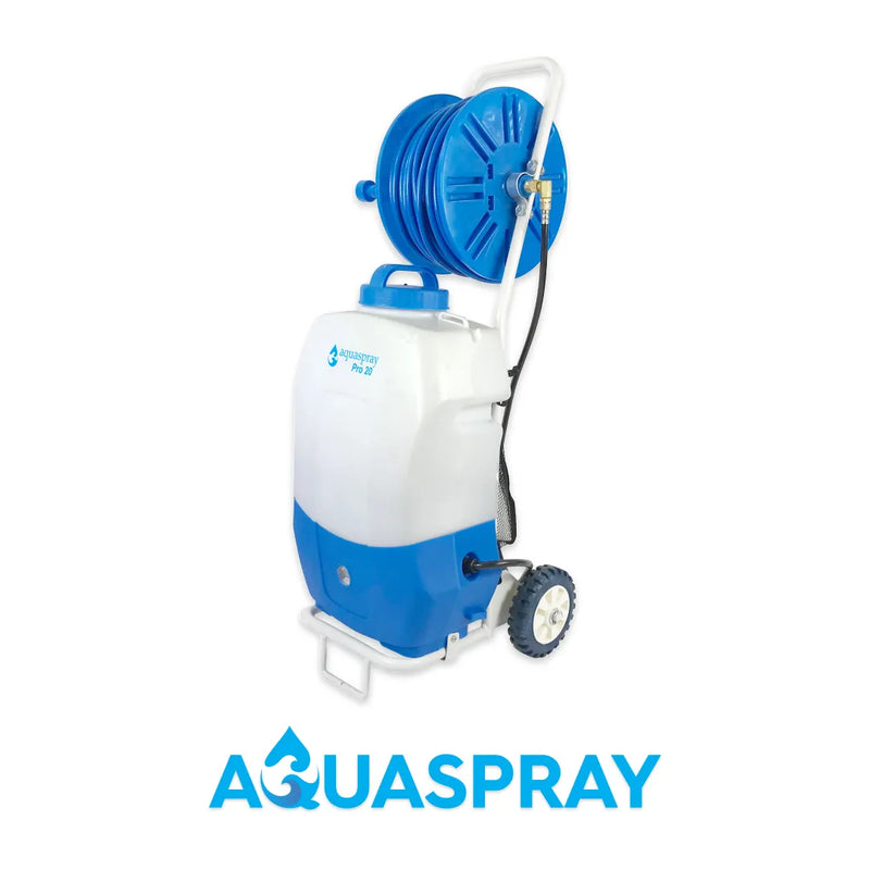 AquaSpray Pro 20 Rolling Water Pumping Tank – 5.2 Gallon, Battery-powered with Rechargeable 12V Battery