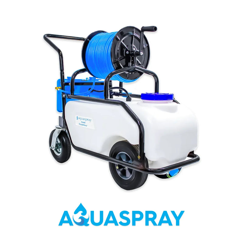 AquaSpray Pro 60 Rolling Water Pumping Tank – 16 Gallon, Battery-powered with Rechargeable 12V Battery