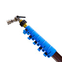 Top nozzle mount of the 35ft softwash conversion kit attached to the carbon fiber pole.