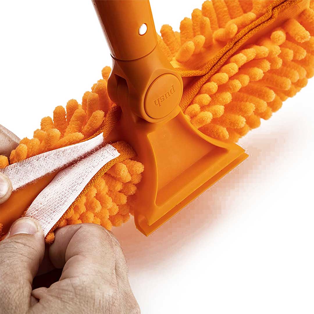 Gallery image 2 for 10" Rotating Squeegee with Removable Microfiber Brush