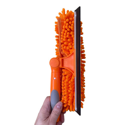 10" Rotating Squeegee with Removable Microfiber Brush