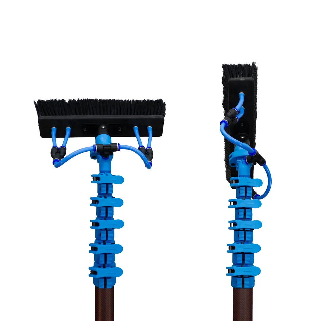 AquaSpray Venom Premium Carbon Water Fed Window Cleaning Pole – 24T 100% Premium Carbon Fiber