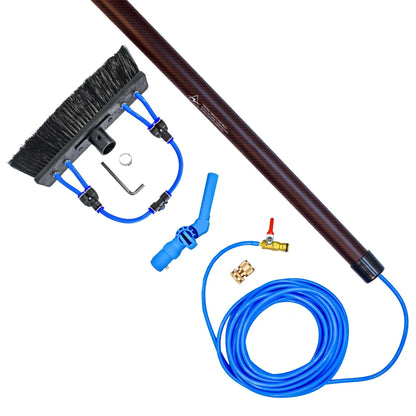 AquaSpray Venom Premium Carbon Water Fed Window Cleaning Pole – 24T 100% Premium Carbon Fiber