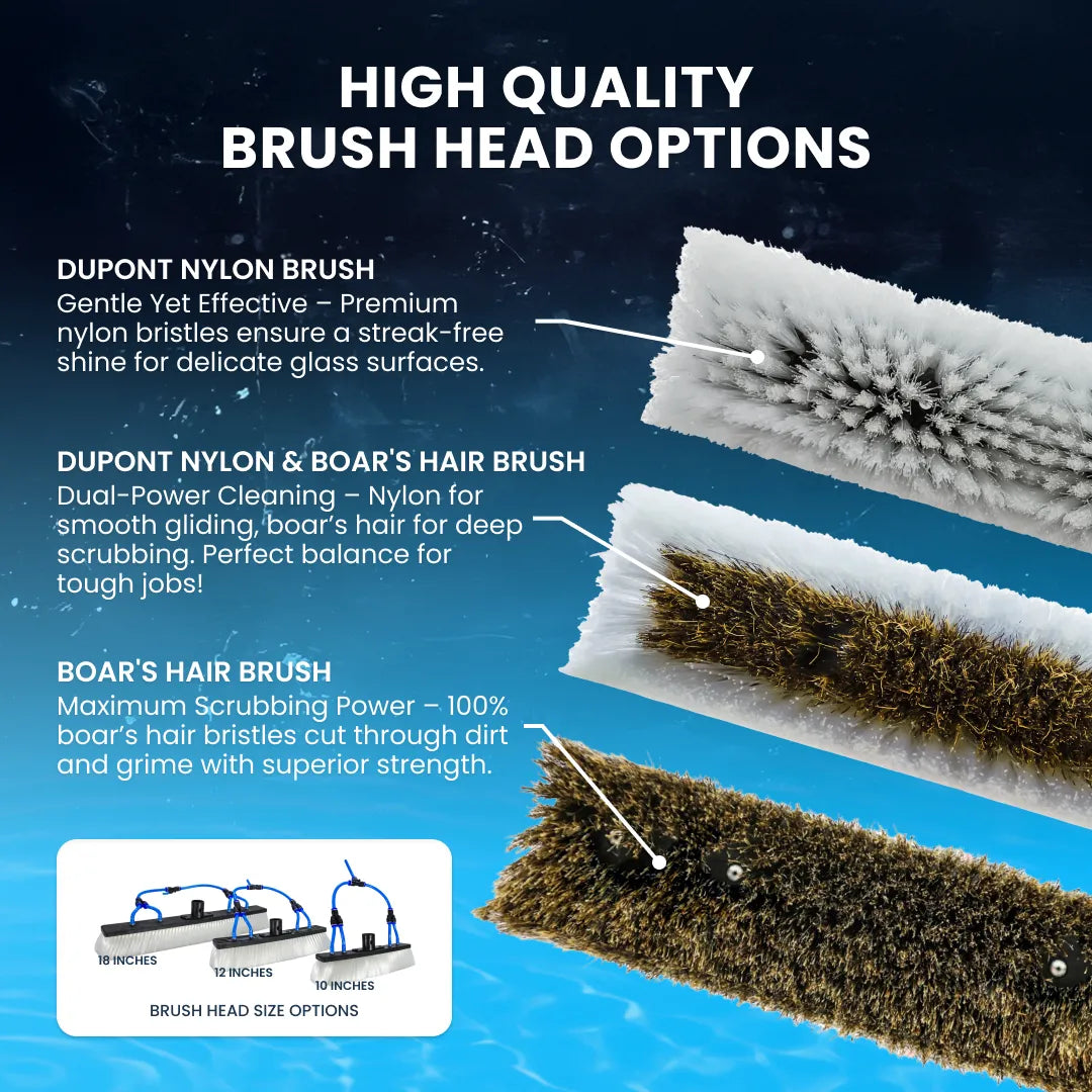 AquaSpray Venom 30T High-Modulus Carbon Fiber Water Fed Window Cleaning Pole