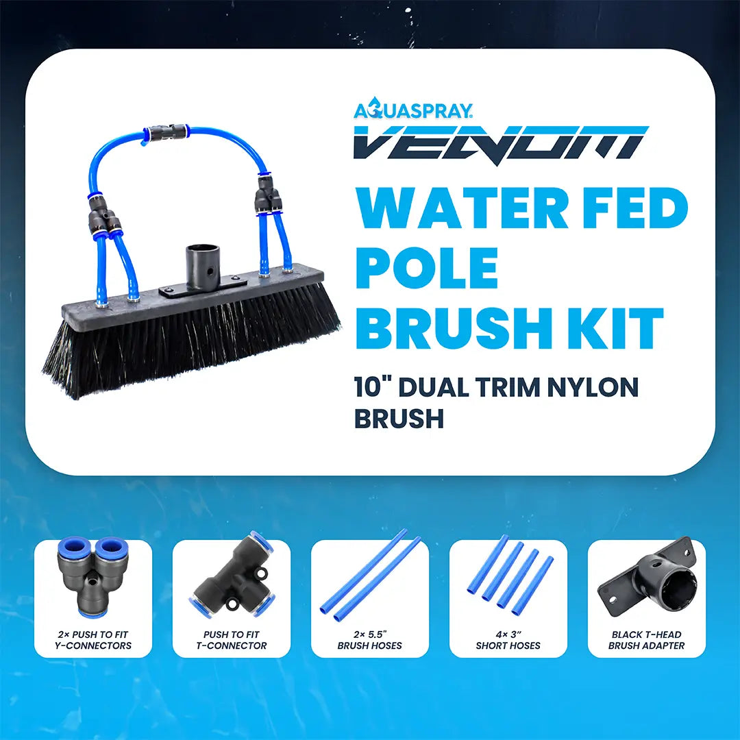 Premium Brush Kit for AquaSpray Venom Water Fed Poles