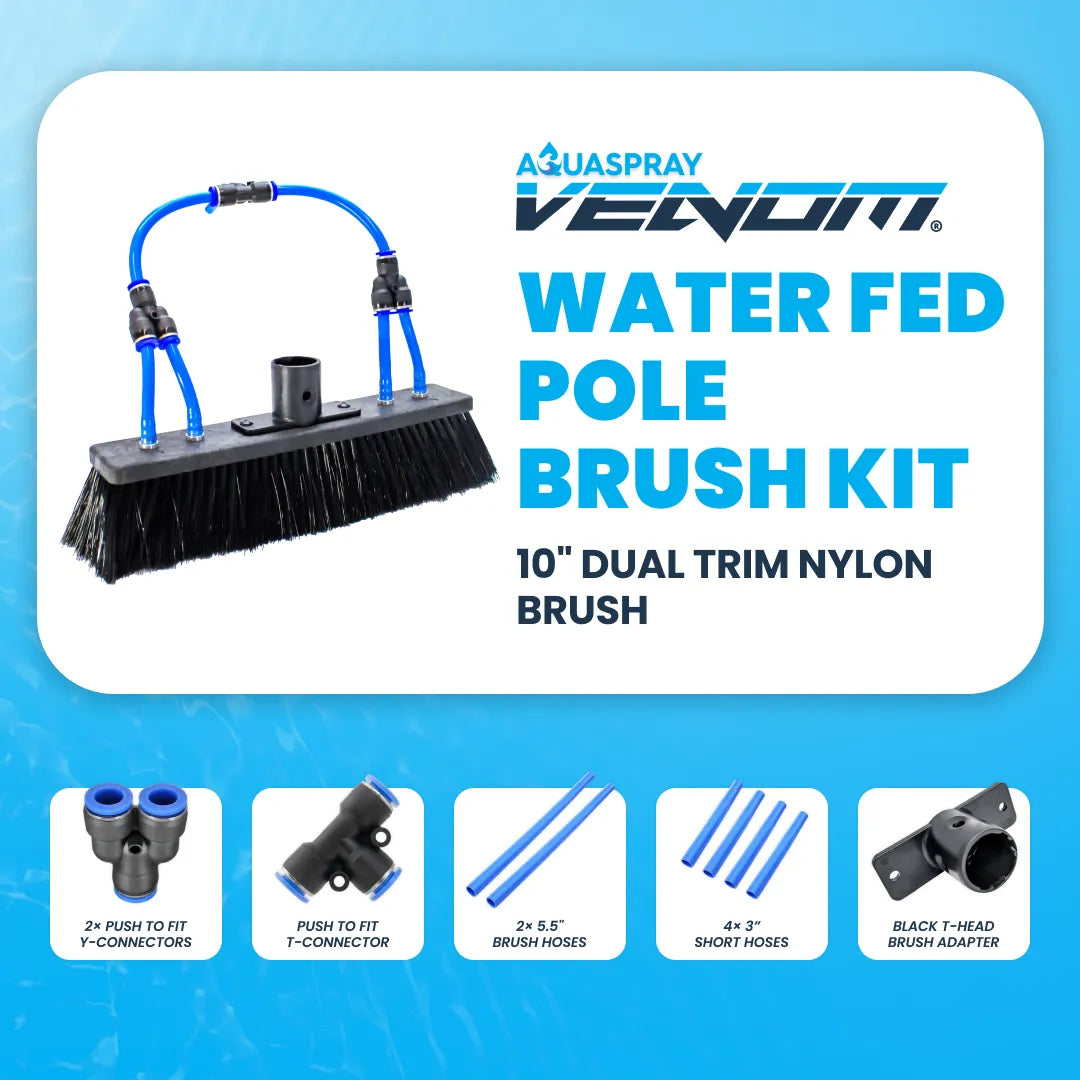 Gallery image 1 for Premium Brush Kit for AquaSpray Venom Water Fed Poles