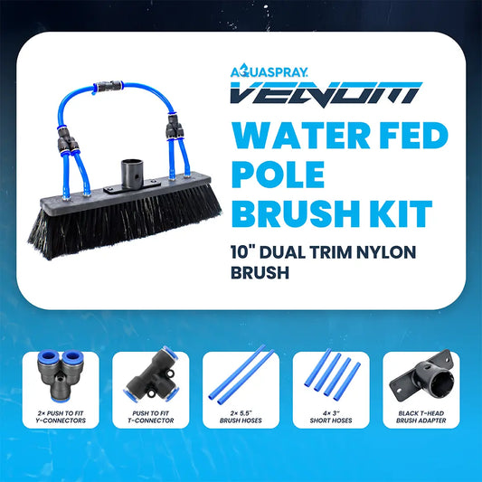 Premium Brush Kit for AquaSpray Venom Water Fed Poles