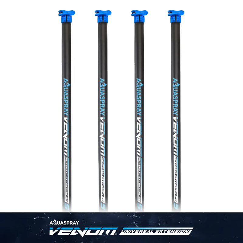 AquaSpray Venom Lightweight Water Fed Pole Extensions for High-Reach Window and Solar Panel Cleaning