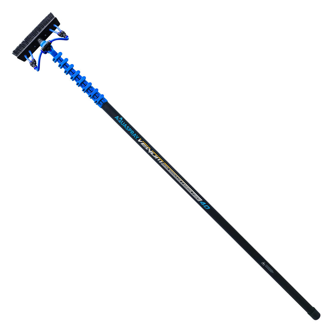 AquaSpray Venom 30T High-Modulus Carbon Fiber Water Fed Window Cleaning Pole