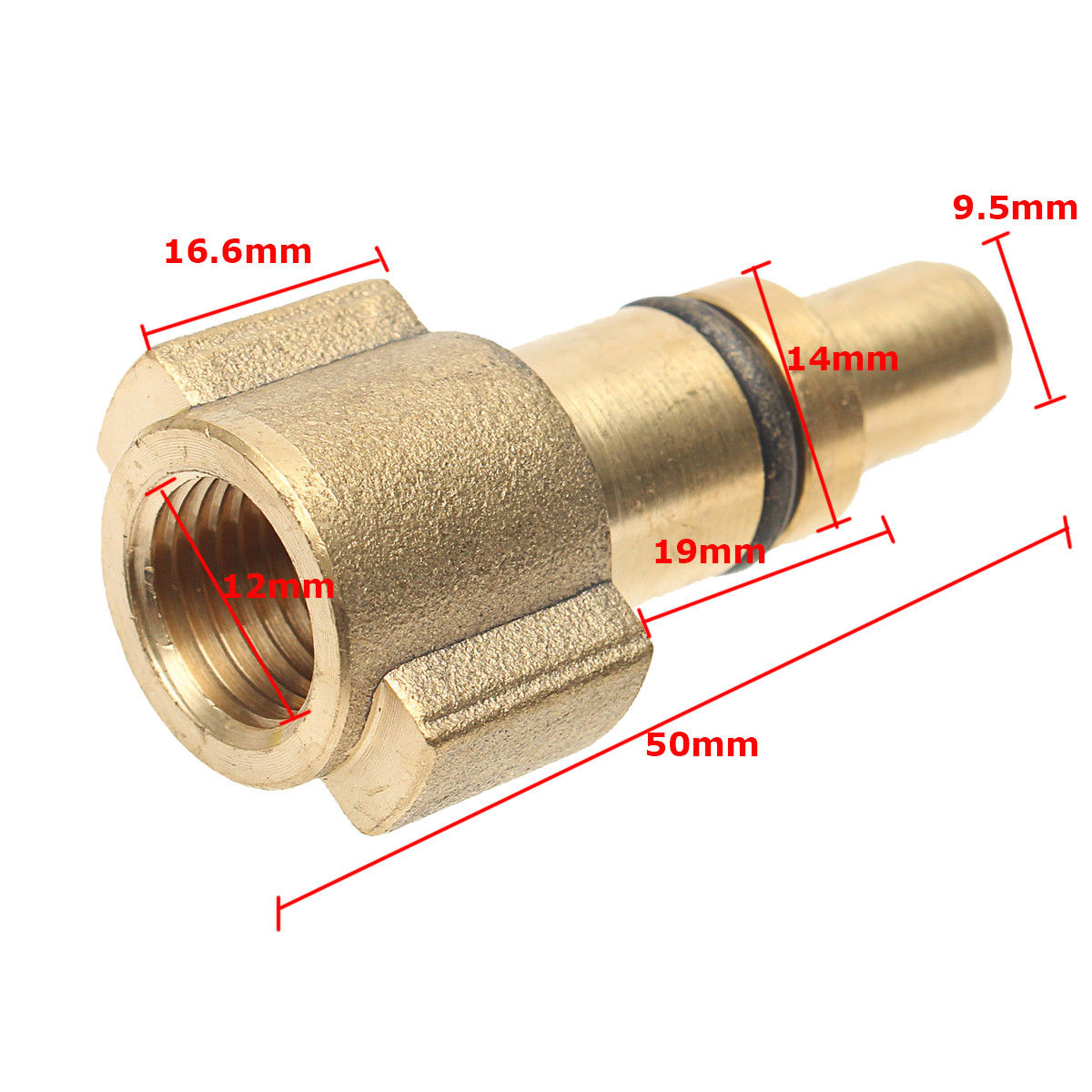 Gallery image 4 for Lavor 1/4 Inch Male, Brass, Snow Foam Lance Pressure Washer Adapter