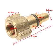 Load image into Gallery viewer, Lavor 1/4 Inch Male, Brass, Snow Foam Lance Pressure Washer Adapter