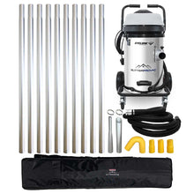 Load image into Gallery viewer, 20 Gallon Cyclone II 3600W Stainless Steel Gutter Vacuum with 40 Foot Aluminum Poles and Bag