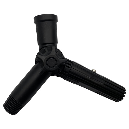 AquaSpray Superlite Double Gooseneck for Water Fed Pole Window & Solar Cleaning by EquipMaxx