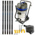 20 Gallon Classic Cyclone Gutter Vacuum with 20 foot (2 story) reach carbon push fit gutter poles with 2 inch 25 foot hose kit