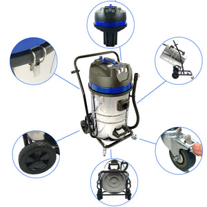 20 Gallon Classic Gutter Vacuum with 40 foot Carbon Poles with 50 Foot Hose Kit