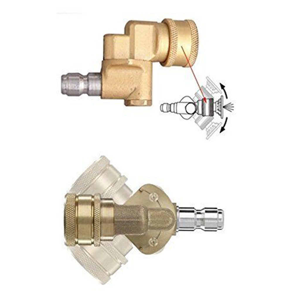 Gallery image 5 for Pivoting High-Pressure with 1/4 inch male and female quick connector.  Nozzle Holder, 4000 psi