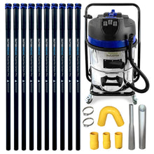 Load image into Gallery viewer, Classic Cyclone 16 Gallon Gutter Vacuum and 40 Foot Carbon Clamping Poles Kit