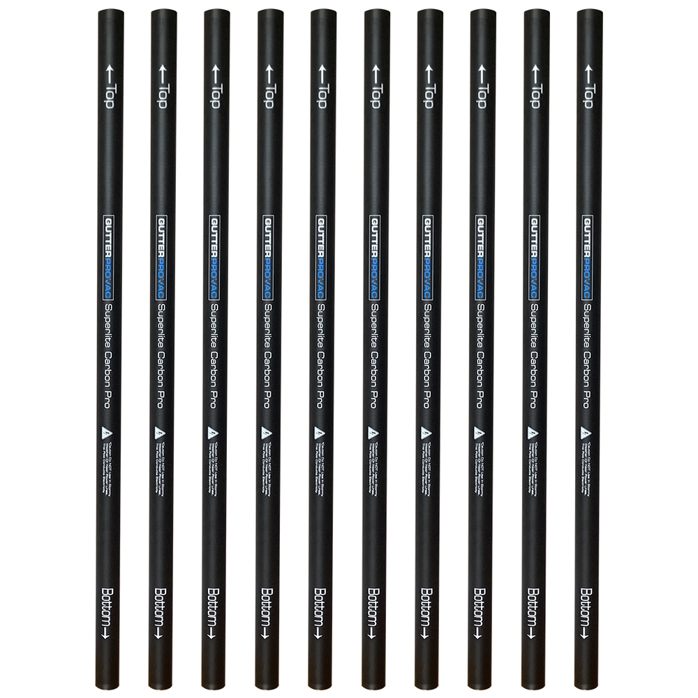 Carbon Gutter Cleaning Poles  - 40 foot reach (10 pcs)