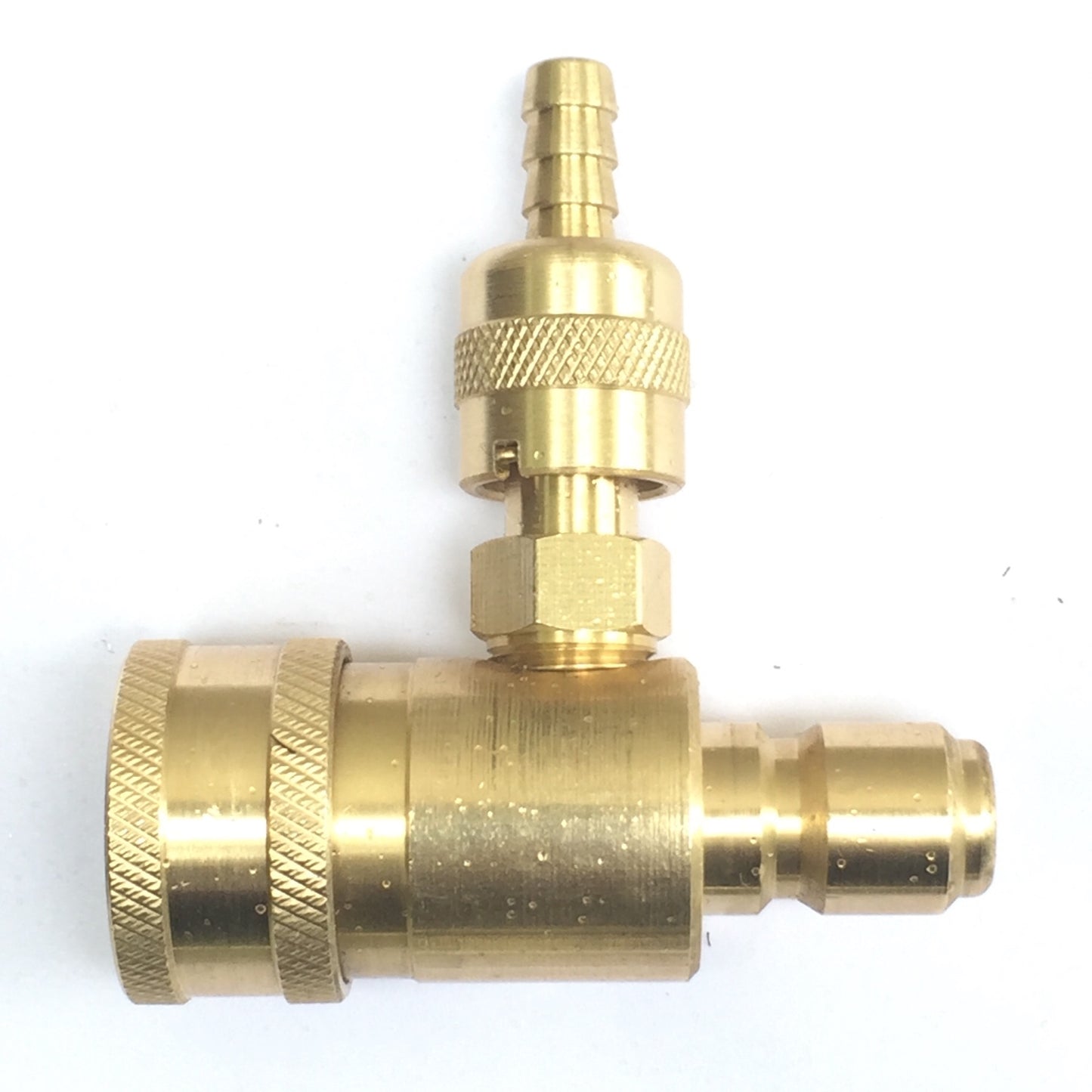 In-Line Adjustable Chemical Injector for Pressure Washers, 3/8" inch Quick Connector Female to Male