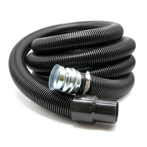 50 foot vacuum hose with inlet and cuff for the Cyclone 2400 and 3600 Gutter Vacuum