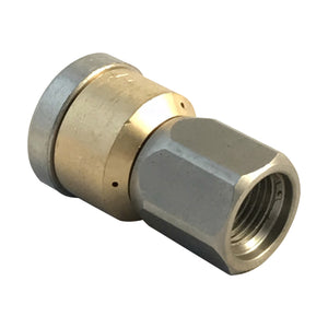 Spinning Jetting Nozzle for Drain and Sewer Cleaning with Pressure Washers upto 4000psi (1/4" NPT) 045 Jet size.