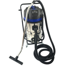 Load image into Gallery viewer, 20 Gallon Classic Gutter Vacuum and 20 foot (2 Story) Carbon Clamping Pole Kit with 50 Foot Hose