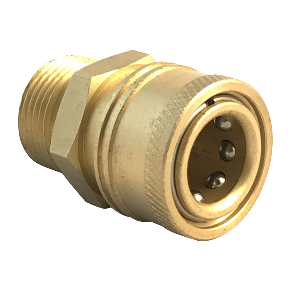 Pressure Washer M22 male screw thread, to quick connect 3/8 inch female coupling