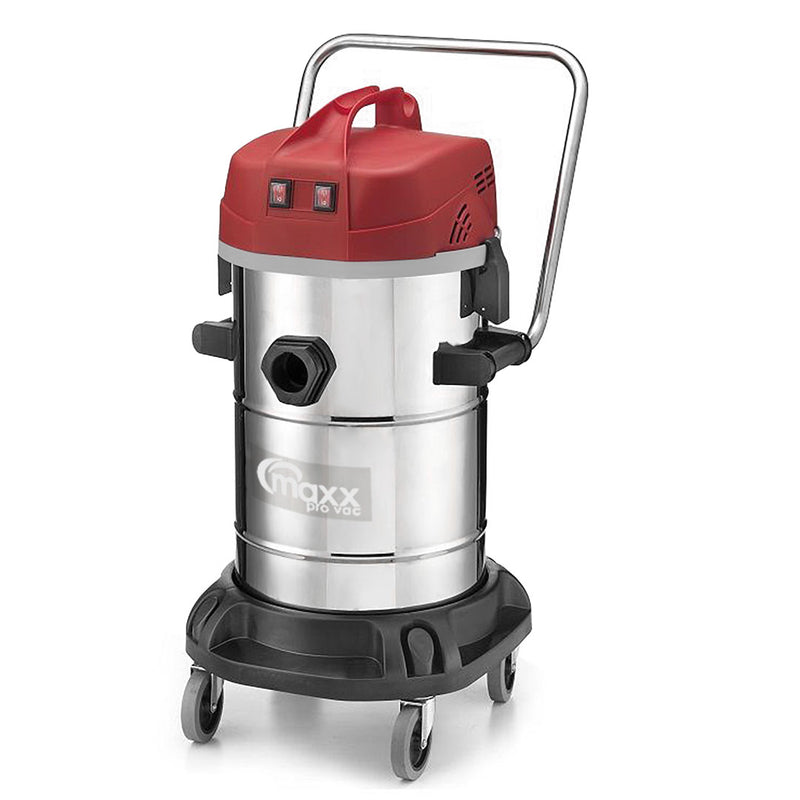 Maxx Pro Vac Dual Motor Stainless Steel 2400W 14.5 Gallon Commercial Wet/Dry Vacuum